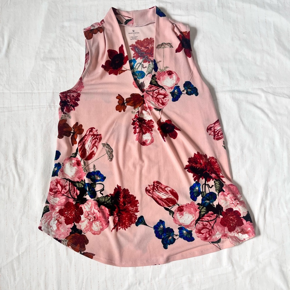Floral Pink Top